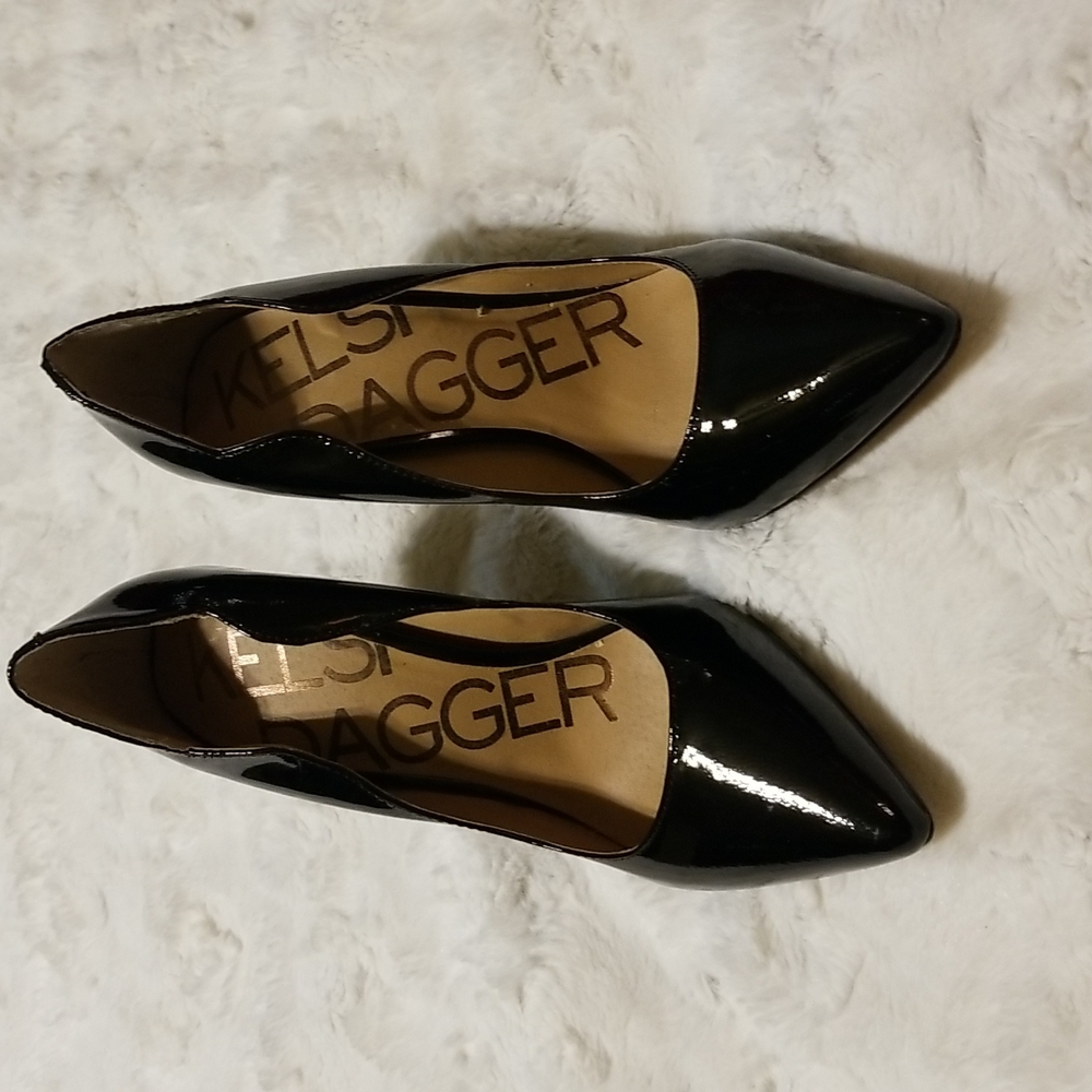 Kelsi Dagger Black Heels Size 8